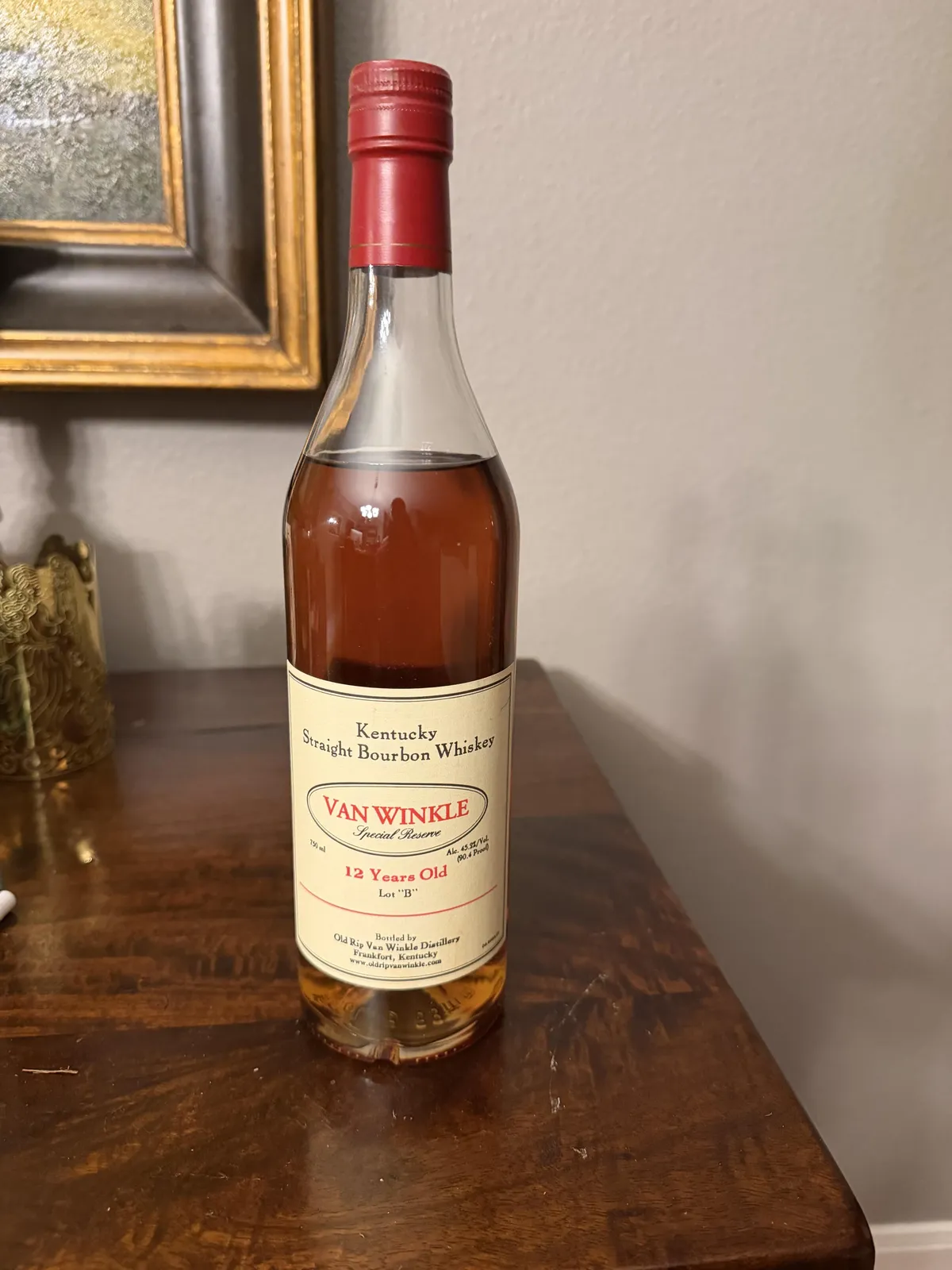 Van Winkle Special Reserve 12 Year Lot B