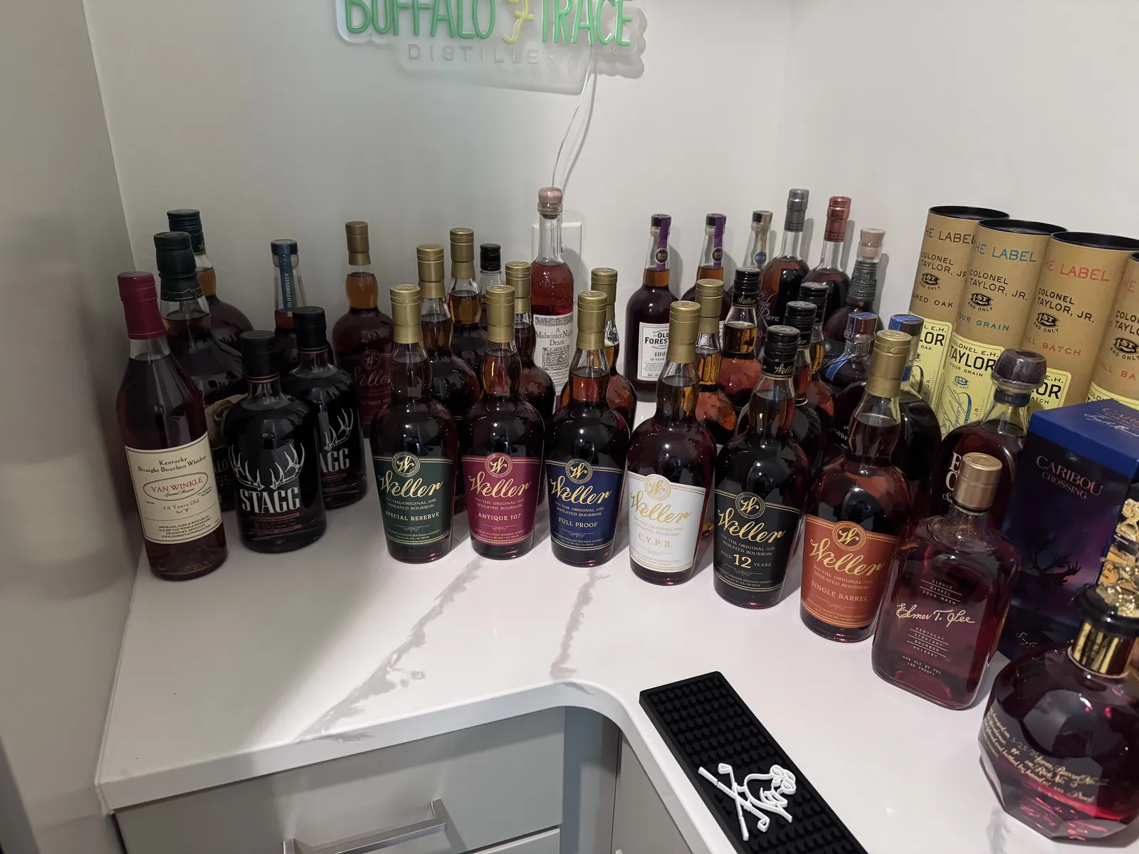 Thirty Bottle Weller and Buffalo Trace Collection