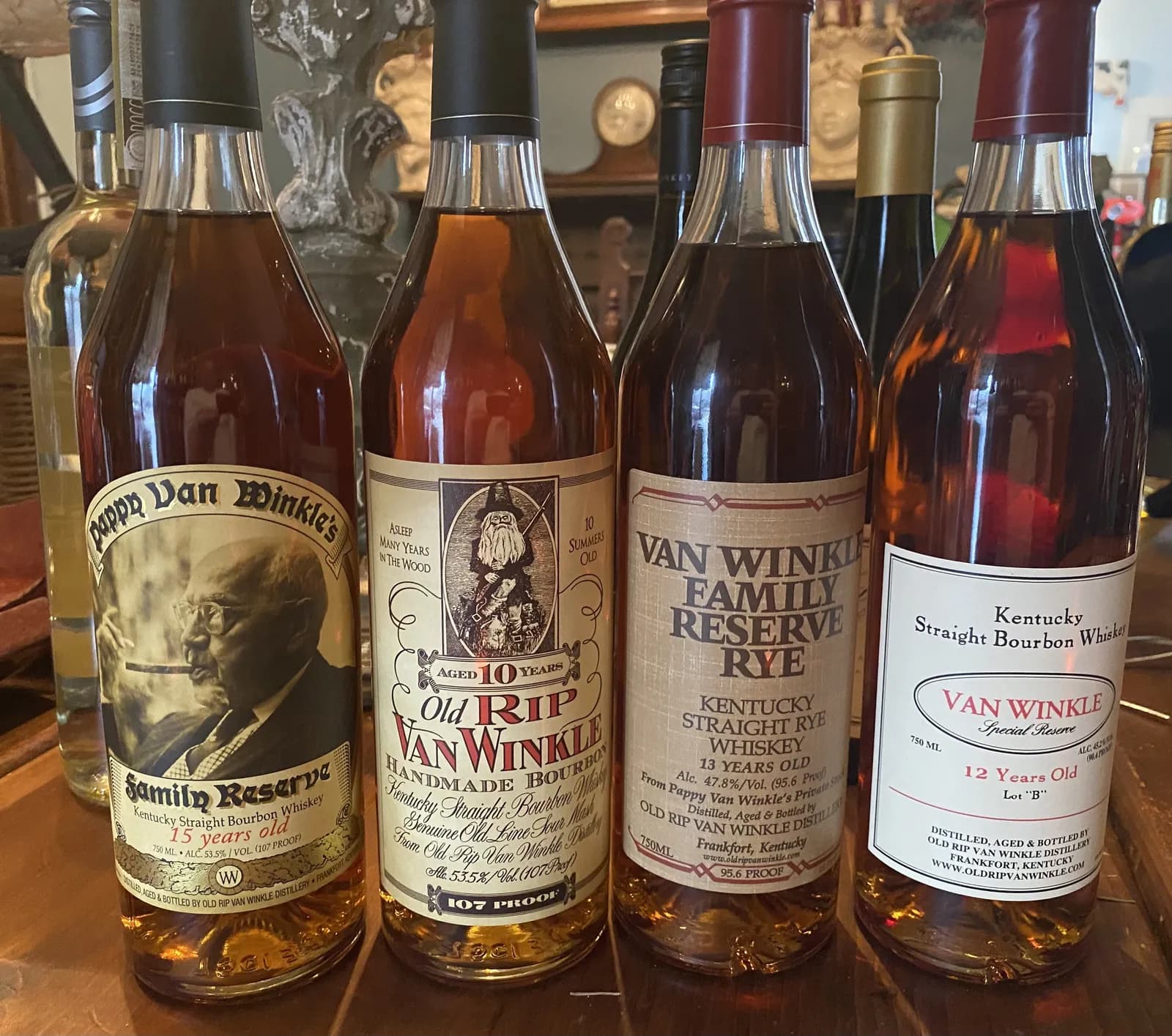 Four Bottle Van Winkle Set