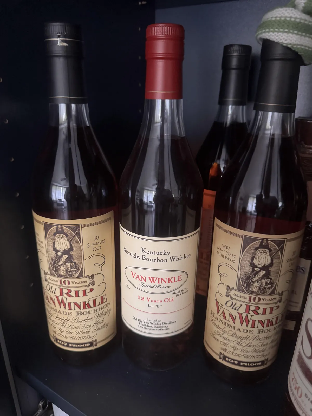 Three Bottle Van Winkle Shelf